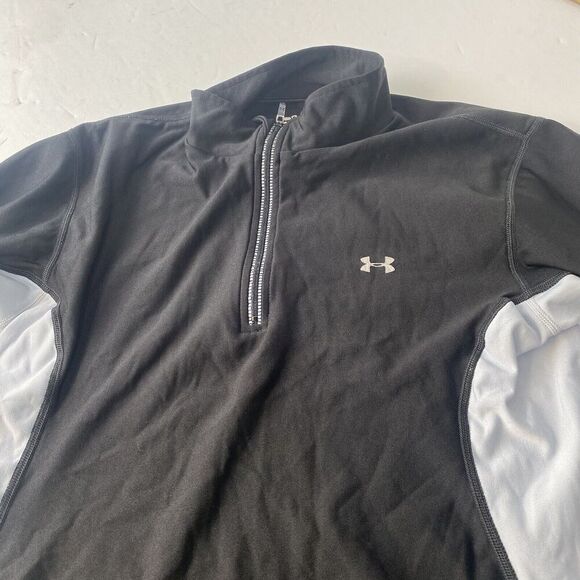 Under Armour Womens Shirt Size M Long Sleeve Fitted Black Stretch Tee Pre Owned - Picture 9 of 10